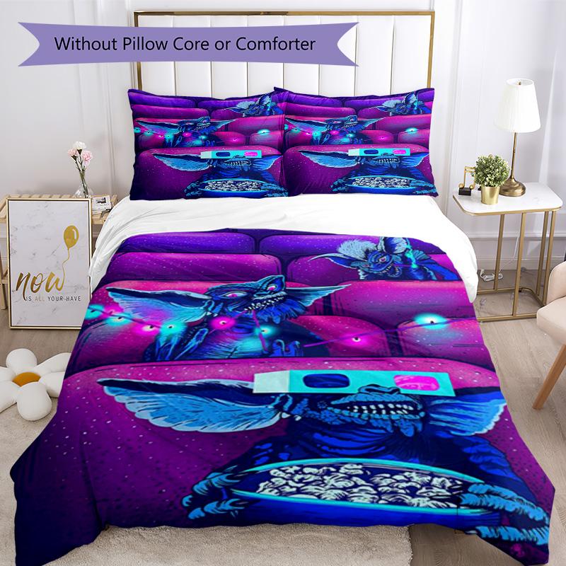 Gremlins Bedding Set Suitable for Dormitory Machine Washable Christmas Gift