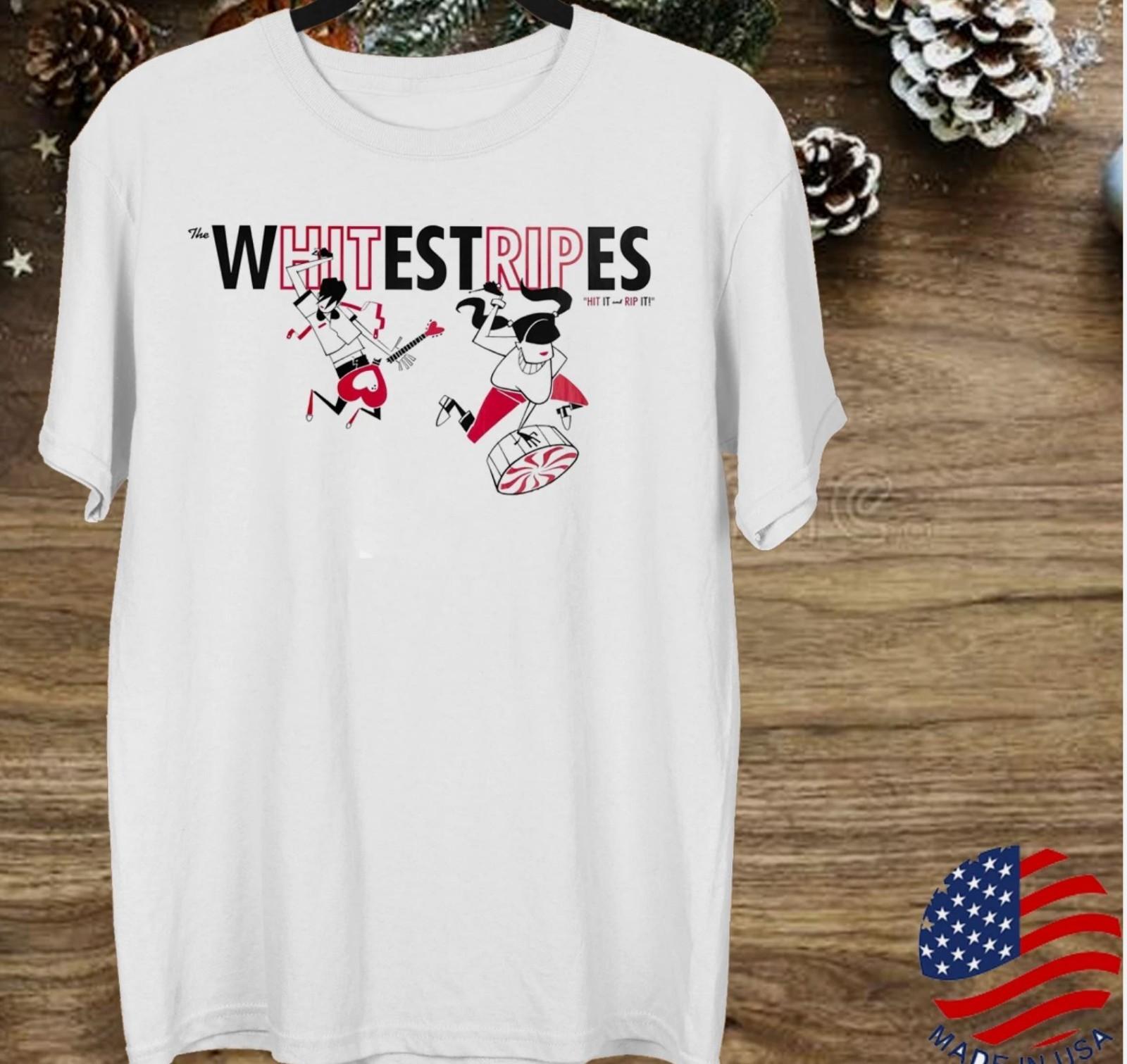 

ГОРЯЧАЯ НОВИНКА Футболка группы The White Stripes Белая с коротким рукавом от S до 4XL XL