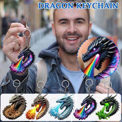 Longxi Keychain, Dreamy Resin Longxi Keychain, Keychain Accessories, Keychains, Car Keychains, Men's Gifts