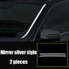 For Mercedes-Benz GL-Class X166 2012 2013 2014 2015 2016 Front Windshield Side Decorative Bright Strip Car Exterior Products