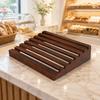 Bakery Display Tray Rustic Wooden Elegant for Cafes, Dessert Shops