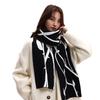 Winter knitted wool scarf lengthened thorns rose atmosphere winter scarf rabbit velvet core-spun yarn couple scarf
