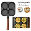 4 Cups Steak Cooking Pans Non-Stick Frying Pot Pan Versatile Breakfast Skillet Compatible with Gas Stove and Induction Cooktop