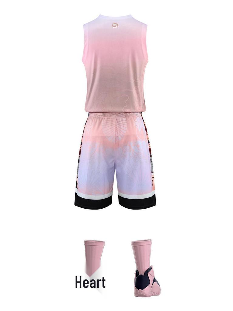 Men's Summer Training Basketball Tank and Shorts Set with Custom Printing