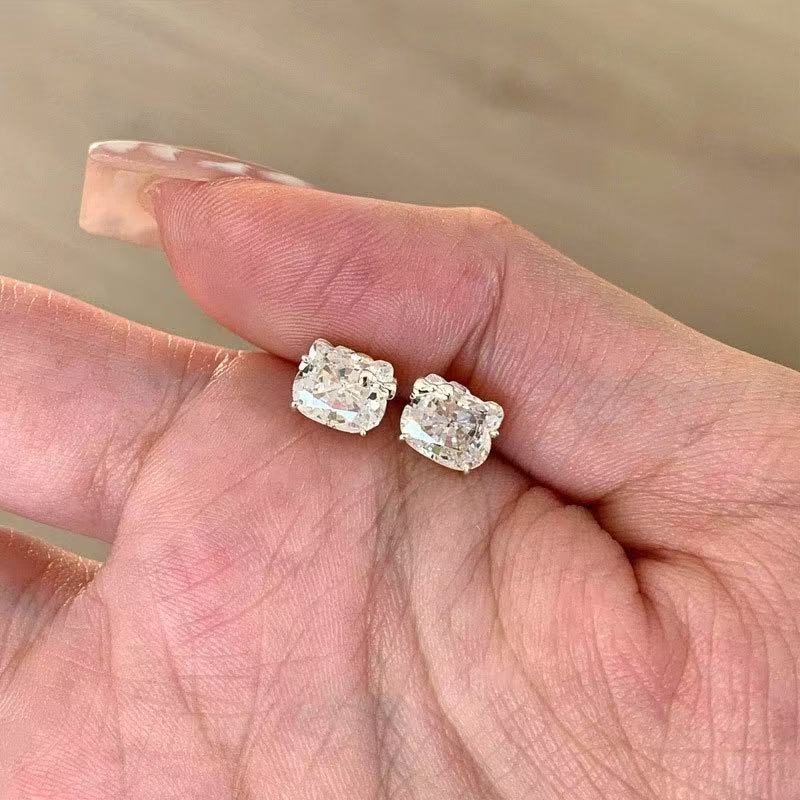 

Flash diamond kt! Knock cute kt cat bow diamond stud earrings light luxury versatile exquisite mini earrings earrings new