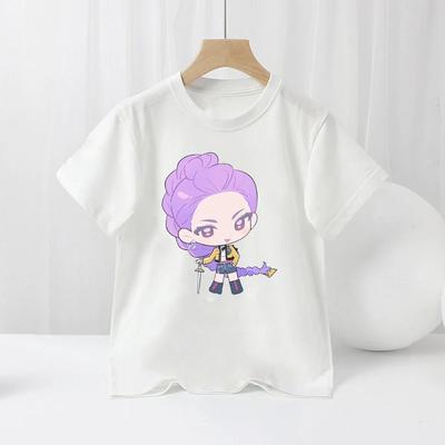 KPop Κυνηγοί Δαιμόνων Παιδικό Μπλουζάκι Κοντομάνικο Μπλουζάκια με Σχέδια Χαρακτήρων Anime Καλοκαιρινά Casual Παιδικά Ρούχα Μπλουζάκια Κινουμένων Σχεδίων