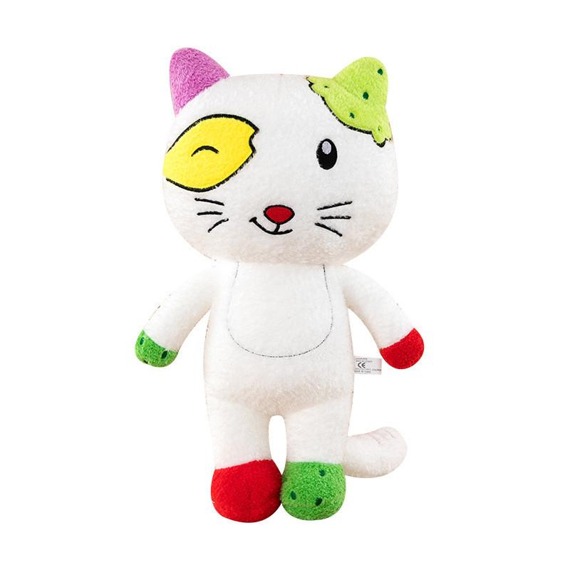 Big Ear Tutu Plush Cat Toy Doll With Pp Cotton Filling For Gift And Collection