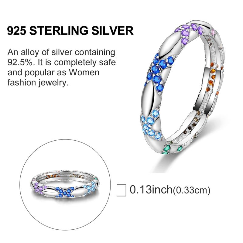 New Copper Rings Red Pink Blue Stone Rings Simple Stackable Women Authentic Rings Ideal For Wedding Party Jewellery Gift