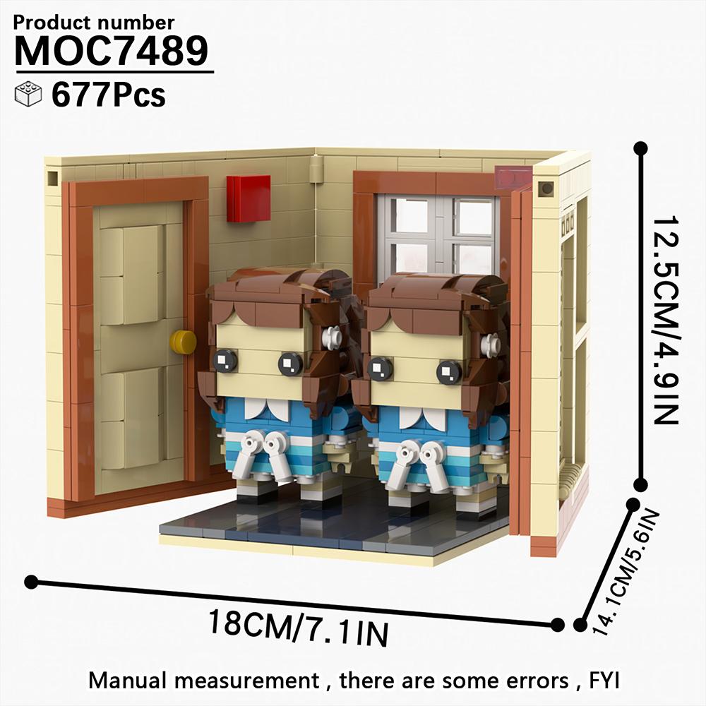 MOOXI New Halloween Horror Movie Games BrickHeadzed Children Toy MOC Brick Gift Assembly Model Kit For Adults Building Block Set