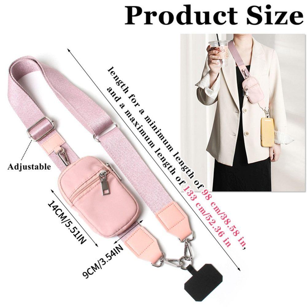 Multifunction Adjustable Phone Lanyard Crossbody Strap with Wallet Phone Crossbody Bag