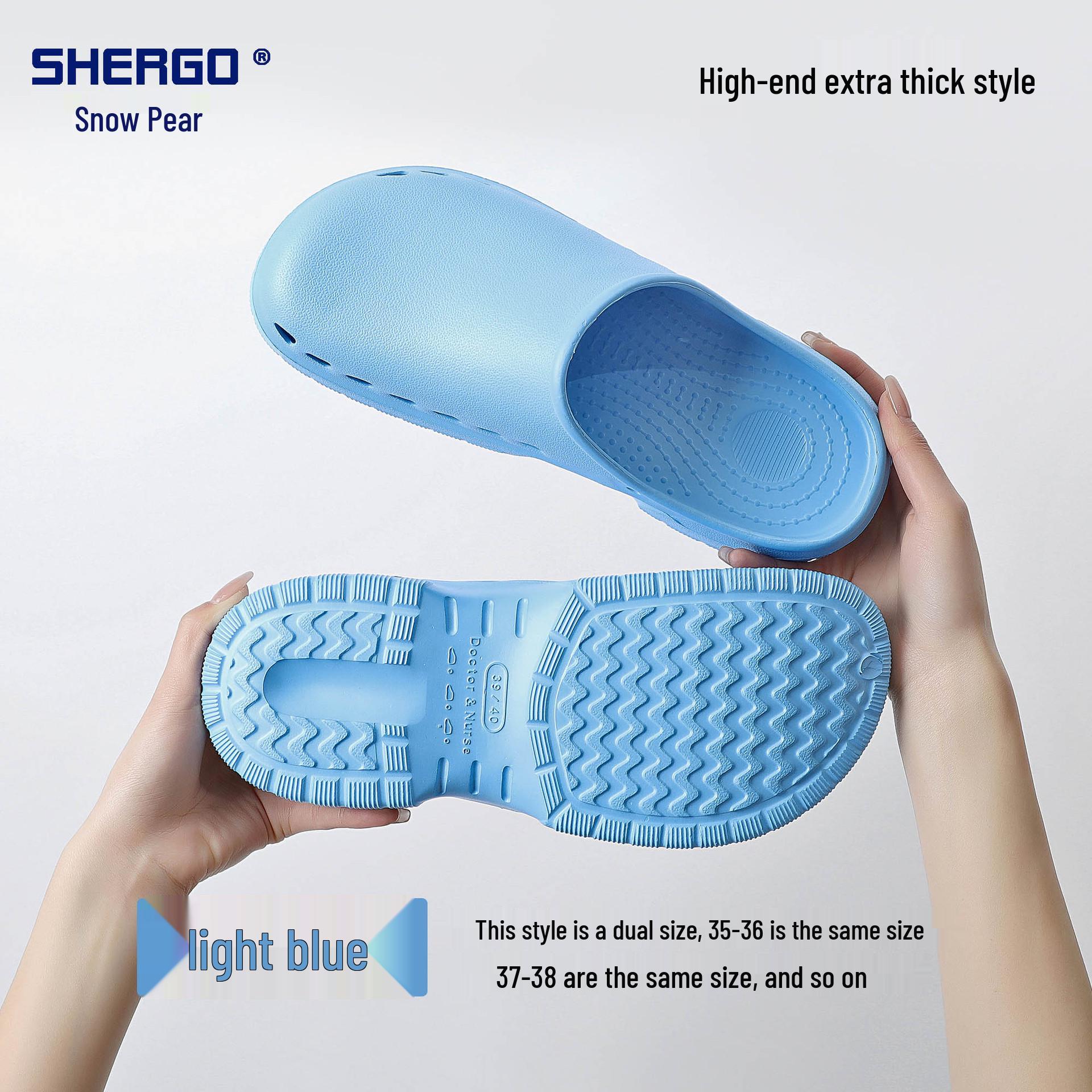 

Хірургічні нековзкі сабо для медичного персоналу - Унісекс взуття для ВІТ та операційної 35/36 (Consider 1 Size Down)