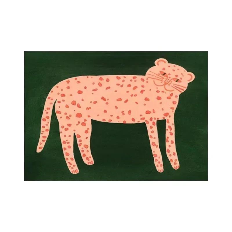 Cartoon Abstract Animals Art Children Bedroom Carpet for Home Decor Living Room Non-slip Mat Hotel Sofa Coffee Table Area Rugs