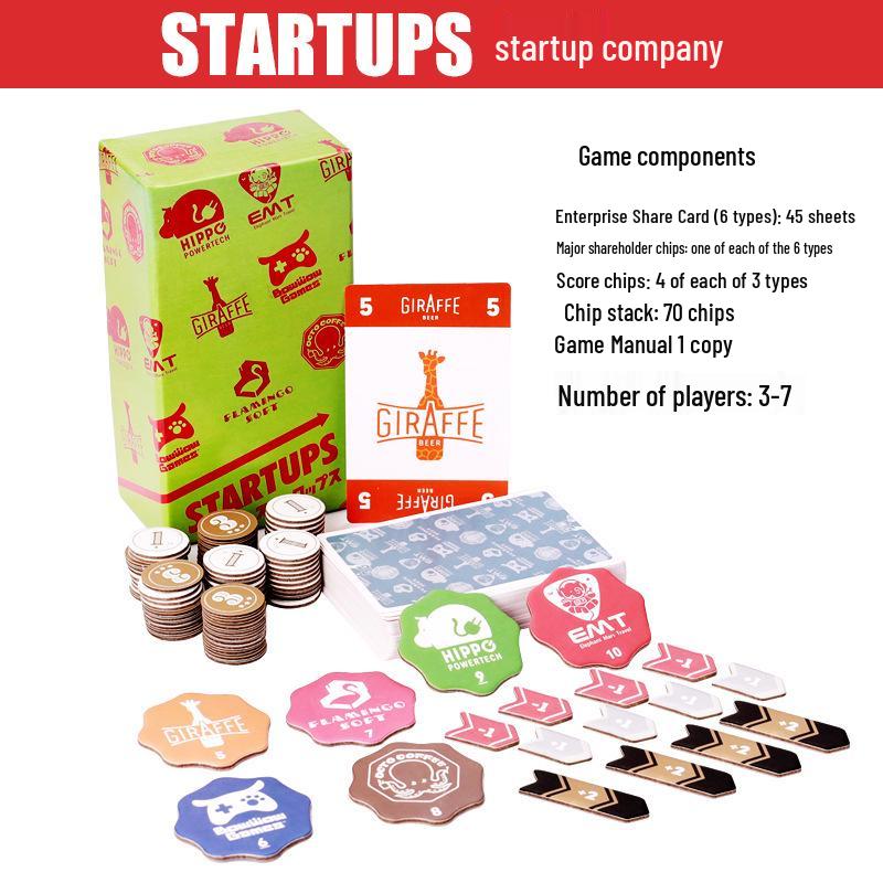 

Двуязычная настольная игра для родителей и детей «Торговля акциями»: 3-7 игроков