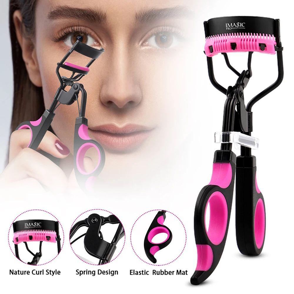 Pads Professional Natural Effect Eyelashes Curler with Comb Lash Comb Curler Separates Lashes