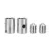 Solderless Nipple 0.2in OD with M4 Screws for Motorcycle Scooter Throttle Choke Nipple