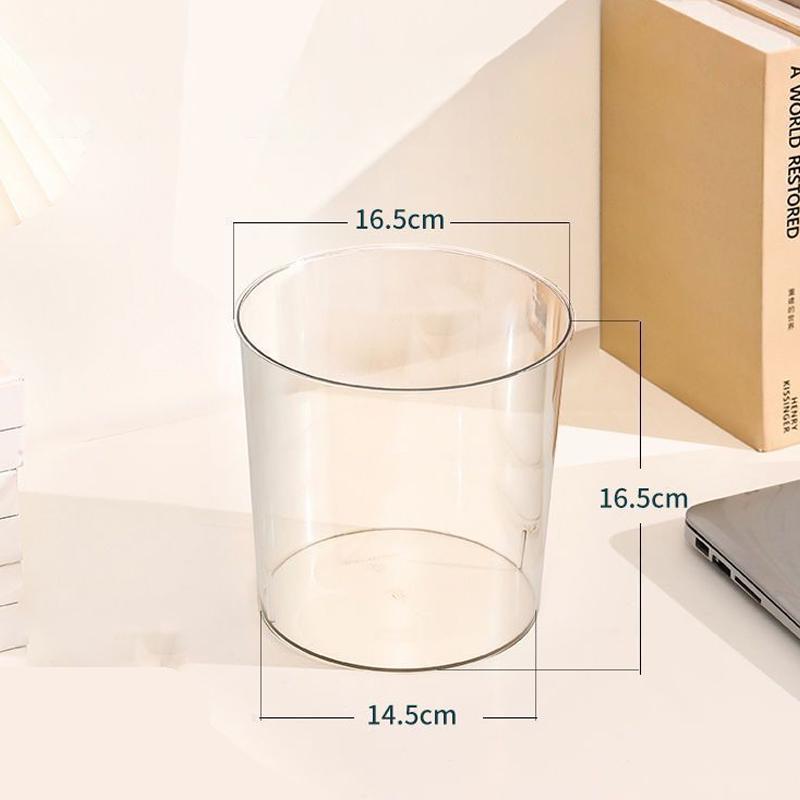 

Прозрачный мусорный бак без крышки мусорное ведро для домашнего офиса настольный мусорный контейнер мусорная корзина кухонный мусорный ящик S чистый