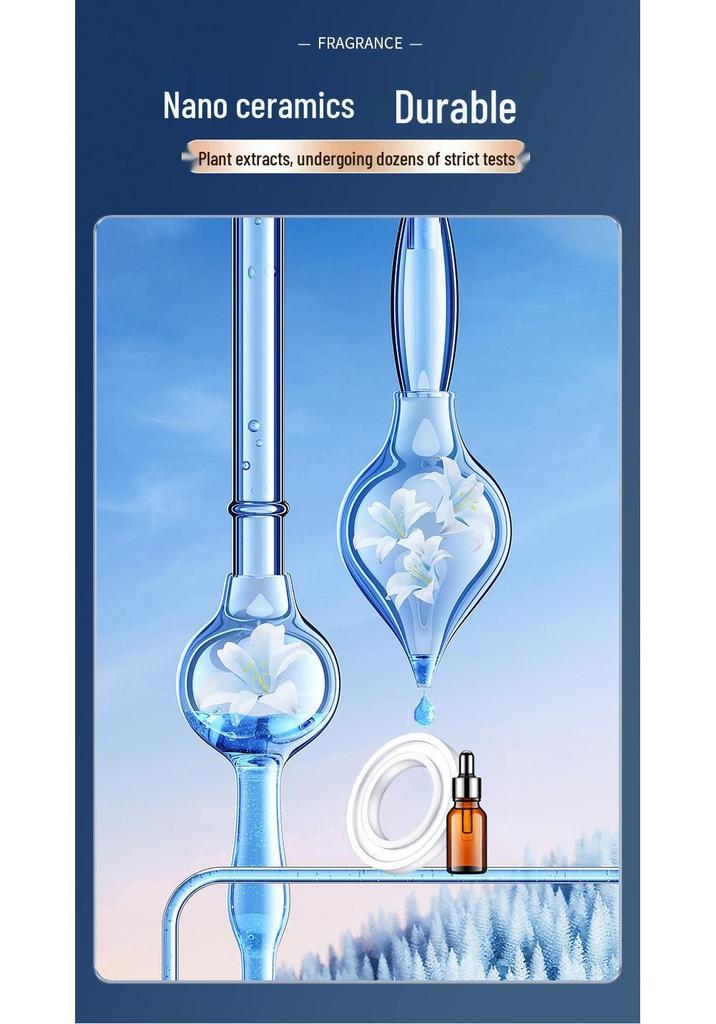 Men's Solar-Powered Car Air Freshener - Long-Lasting Light Fragrance & Interior Ornament
