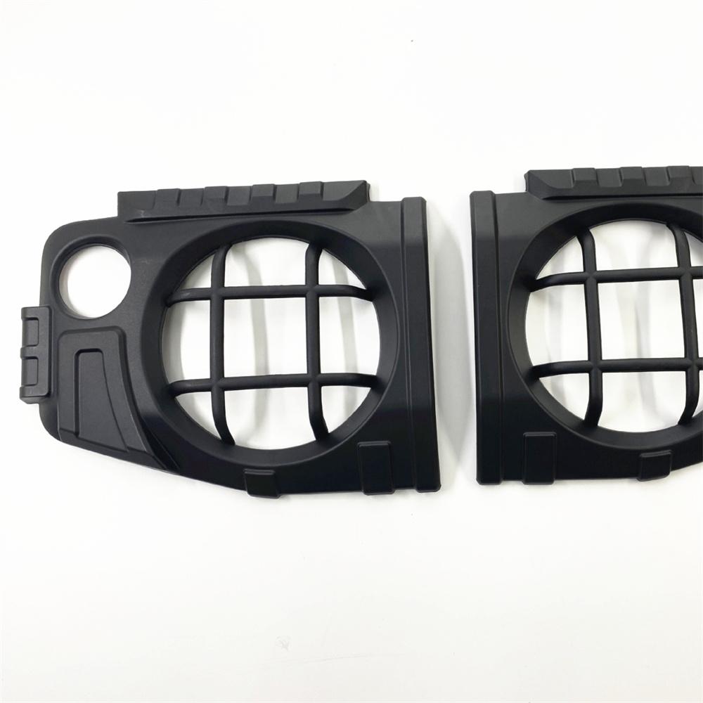 2Pcs For 2019-2024 Suzuki Jimny Front Headlight Lamp Protector Guard Cover Black