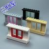 Drop Shipping MOC Small Building Blocks Push-Pull Shop Window 1x2x3 Architectural Decoration Toy