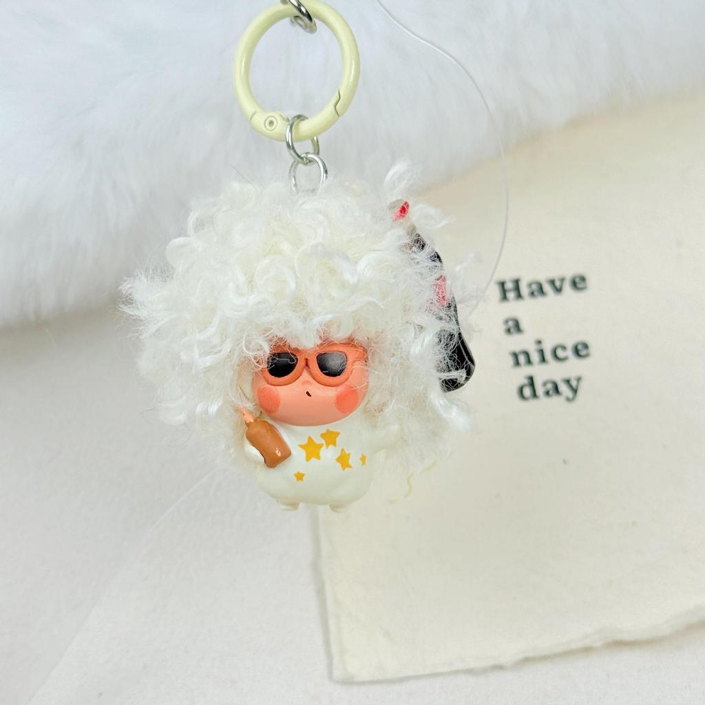 Star Person Mini Cartoon Pendant for Dolls, Keychains, Wig Bags, Phone Chains, & Cases