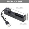 USB 3.7V 18650 16340 14500 Li-ion Rechargeable Battery Charger 1-slot Intelligent Independent Charging with Indicator