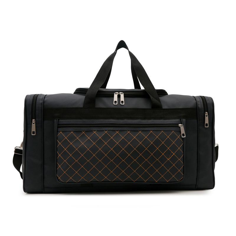 

Short-distance travel bag, light men s business trip leisure tote bag, luggage bag, large-capacity wet and dry separation fitness bag чорний