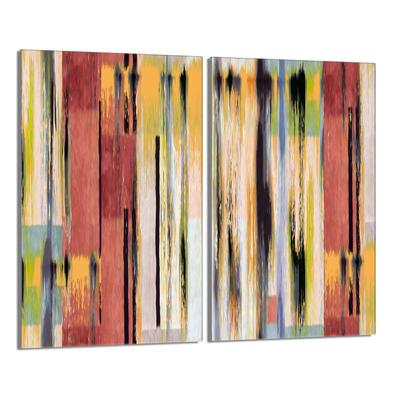 Glass Protective Hob Cover 2x30x52 Colorful