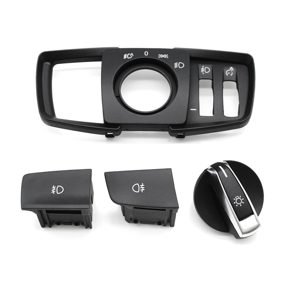 Head Lamp Rotary Headlight Switch Foglight Button Cover For BMW 1 2 3 4 X1 X2 Series F21 F46 F30 F31 F34 F35 61319265300