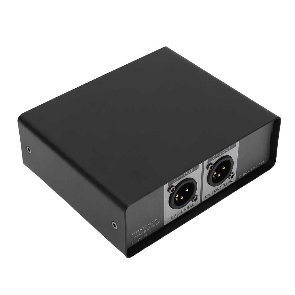 DI Box Distributor Splitter Professional Active Multi Functional Signal Effect Device Dual Channel Balanced Converter