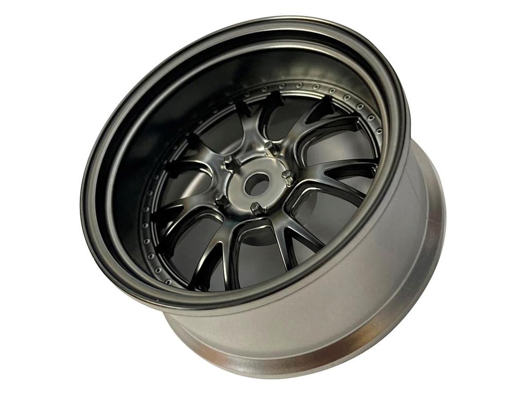 RC-ART SSR Professor MS3 Wheel, Offset 8 (Super Deep Rim), Matte Gunmetal (2pcs)