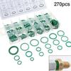 270 Pcs 18 Sizes Rubber O Ring O-Ring Washer Seals Assortment Kit Tools