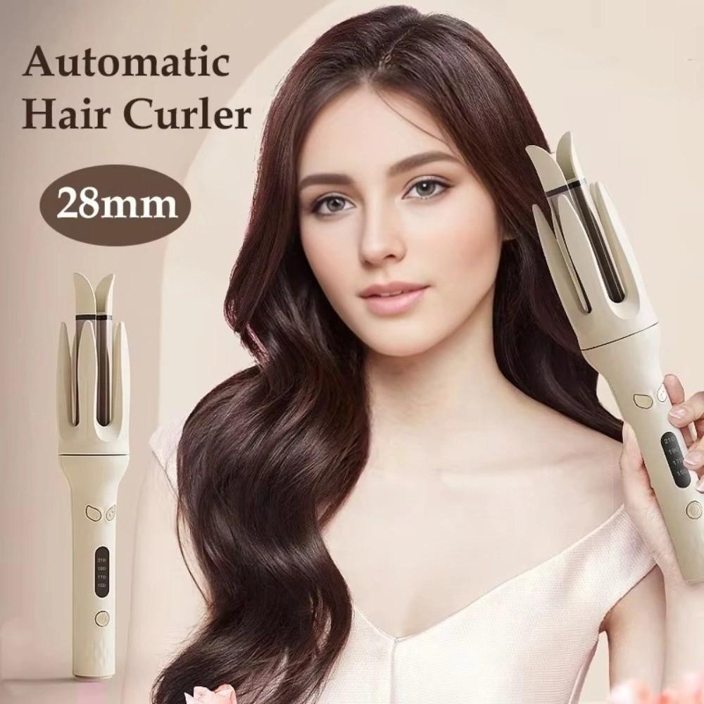 Anti-Tangle Design Electric Curling Stick Ceramic Coating Rotating Curl Iron  Travel
