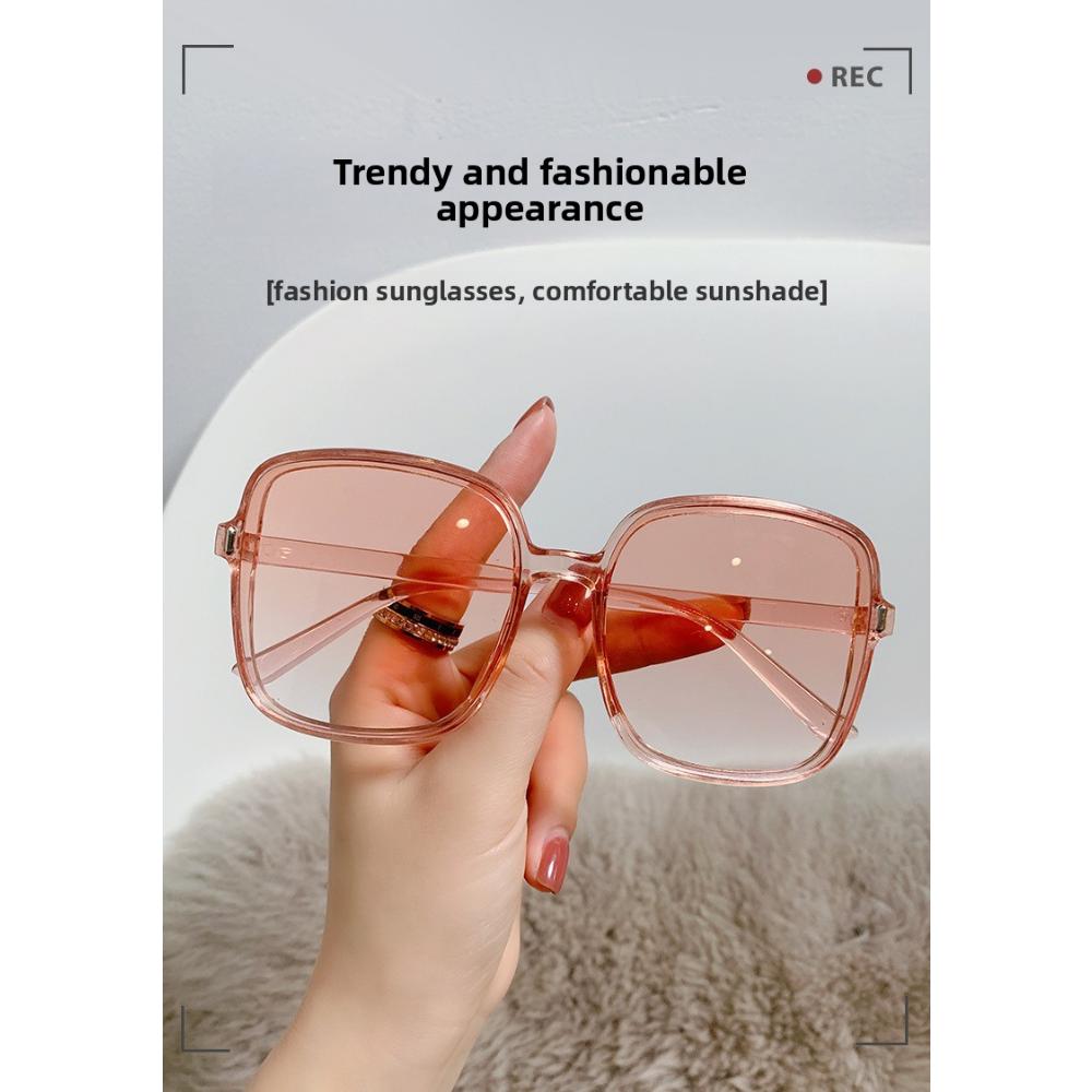 Rizs köröm szögletes napszemüveg női napszemüveg fokozatosan színt vált új szemüveg női trend UV védelem