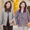New Mother's Autumn Velvet Warm Woolen Coat Women's Woolen Top Women's