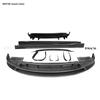 Tesla Model X RZ Carbon Fiber Body Kit: Front Lip, Modified Bumper, Rear Lip, Side Skirts.