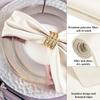 3PCS Satin Napkin Cup, Hotel Wedding Fabric with High-density Lock Edge Solid Color Napkins