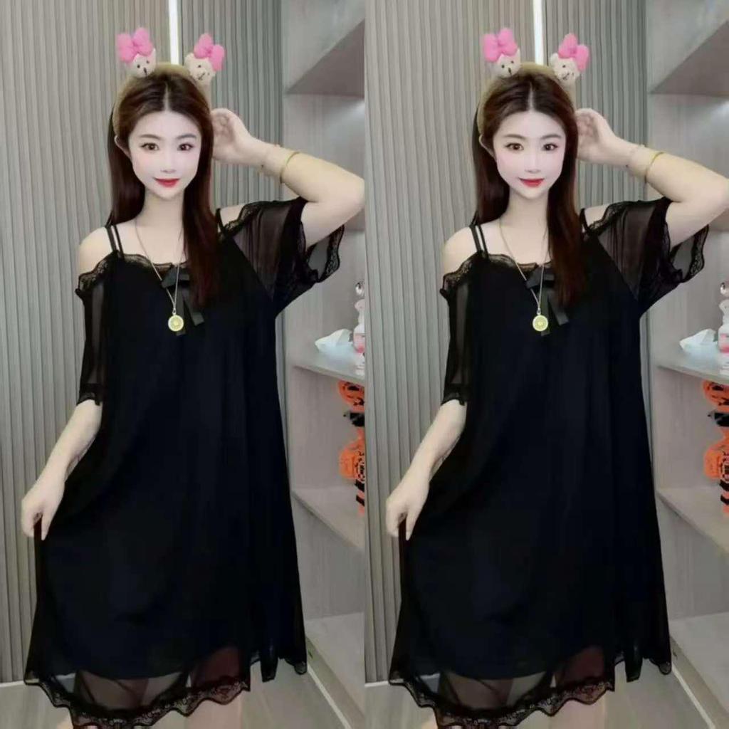French Sling Mesh Summer Nightdress for Women - Sweet and Stylish Pajamas