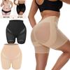 Damen Sexy Hohe Taille Unterwäsche Bauchkontrolle Po Lifter Formwäsche Doppellagig Netz Viertelhöschen Former V-Ausschnitt Oberschenkelformer