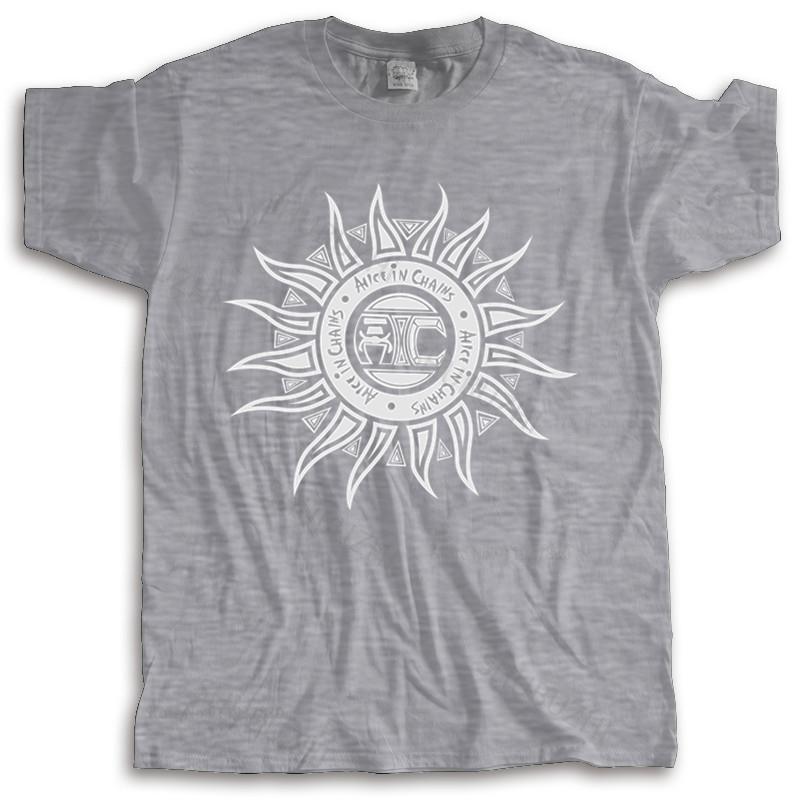 T-shirt Cotton Tees ALICE IN CHAINS SHIRT ROCK HEAVY METAL GRUNGEALTERNATIVE MUSIC ALBUM Brand Top Tees Unisex Teeshirt