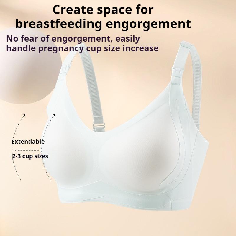 Nursing Bra for Women Anti-sagging Gathered Postpartum Breastfeeding Seamless Nude Sleeping Maternity Underwear