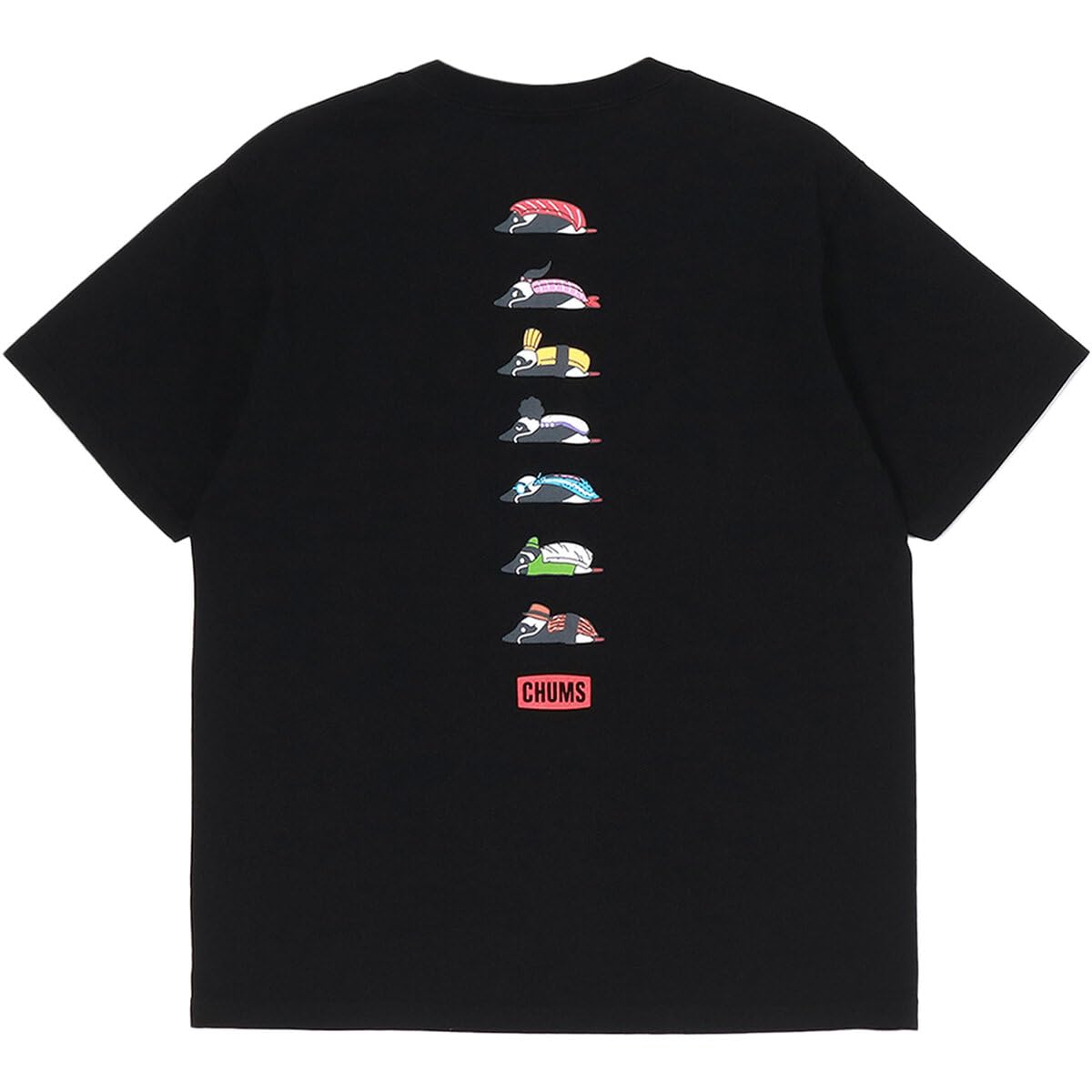 

Retro Booby Sushi Friends Black [Chums] T-Shirt Men s
