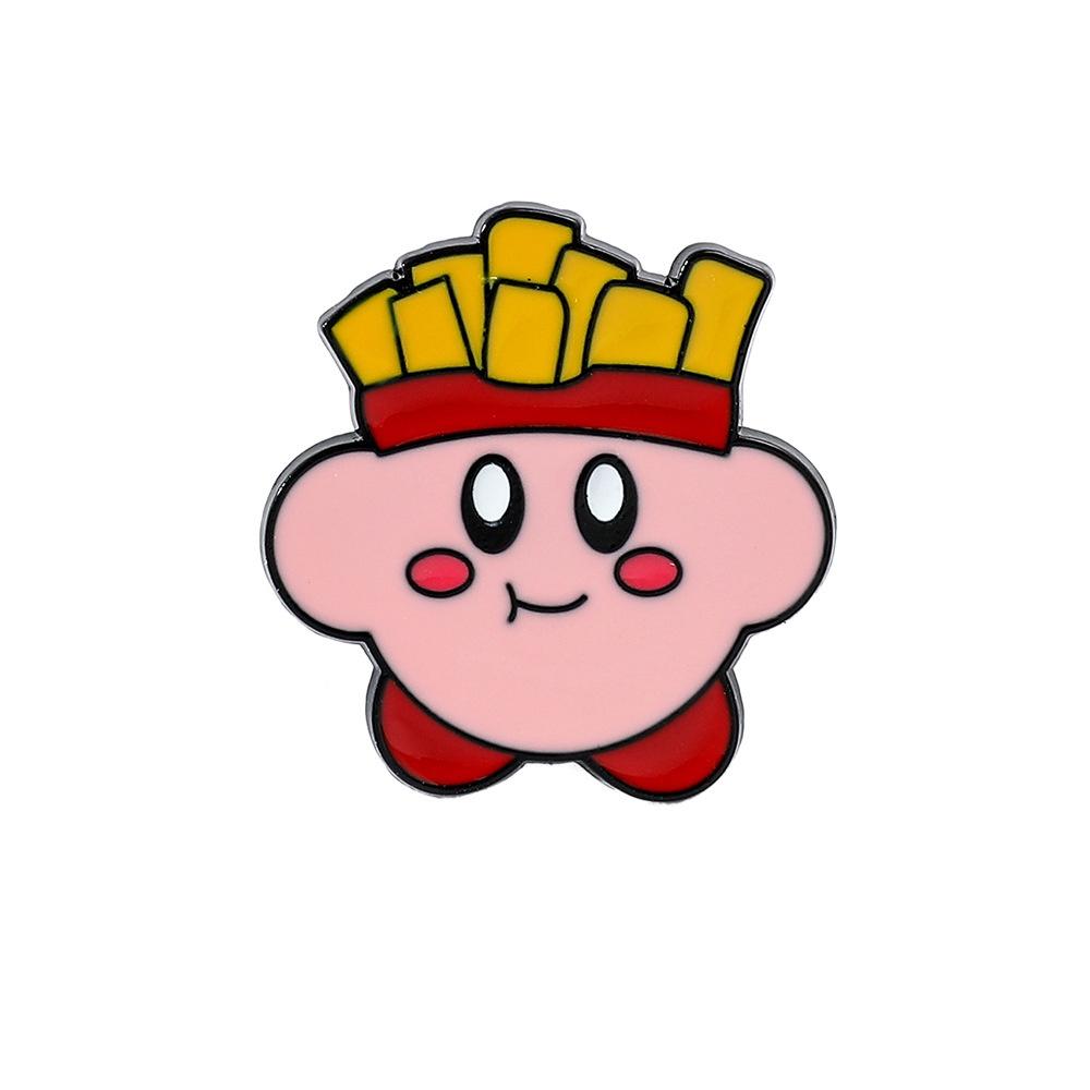 Cute Cartoon Kirby Brooch Alloy Material Cartoon Character Design Oil Droplet Process Xz3084-1 Xz3084-2 Xz3084-3 Xz3084-4 Xz3084-5 Xz3084-6