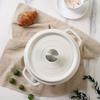 CateMaker Classic Enamel Double-Handle Soup Pot