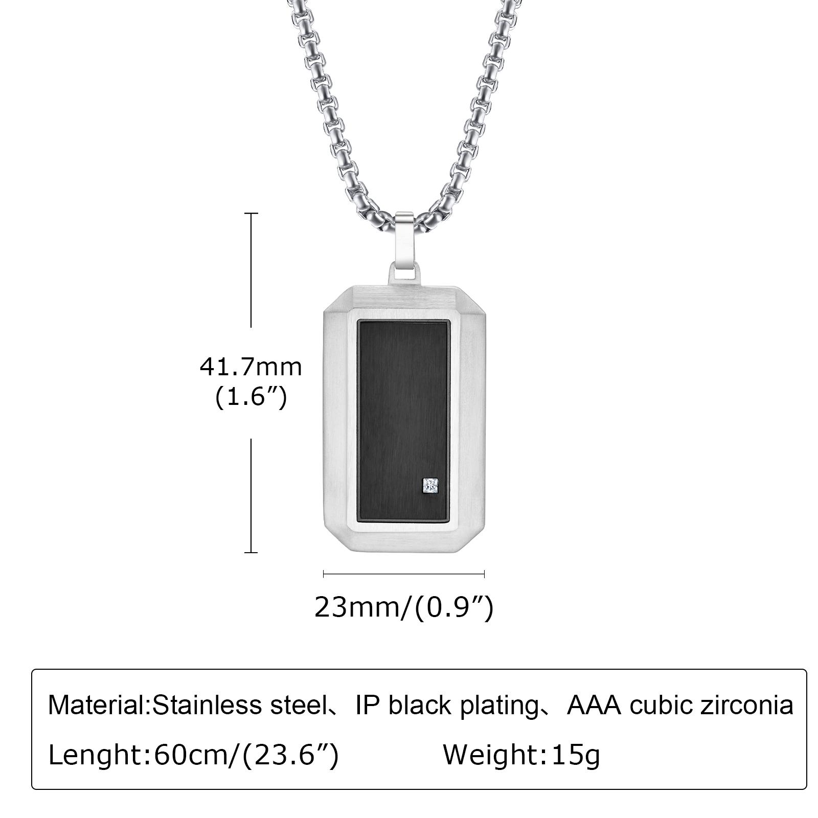 

Man Necklace Pendant Dog Tag For Dad Father Papa Husband Stainless Steel Jewelry Boyfriend Father Valentine Day Birthday Gift