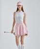 CHUCUCHU Pastel Double Flare Skirt (Pink) Cbfss-Sk001W