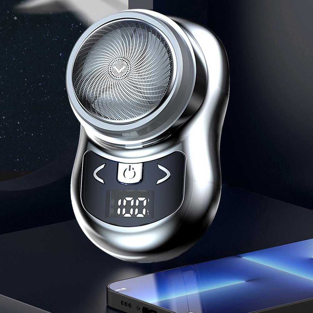 Mini Electric Shaver Portable Household Shaving Machine 180mAh USB Rechargeable Digital Power Display Removing Chest Body Hair