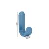 4pcs/set Towel Hook Plastic Door Hook Self-adhesive Wall Mounted Coat Rack Key Hanger Home Decoration