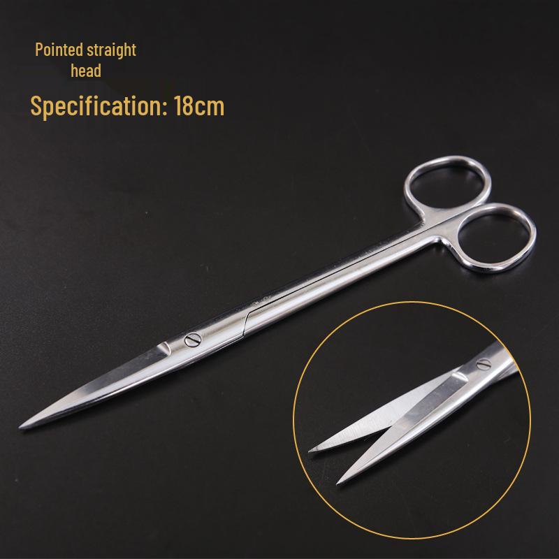 Stainless Steel Surgical & Teaching Dissection Scissors - Straight/Round Cutting & Gauze Scissors