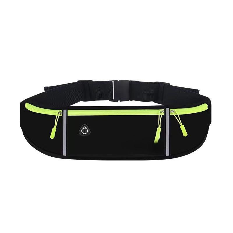 Unisex Sport-Hüfttasche: Großräumige, wasserdichte, elastische Fitness-Tasche mit Flaschenhalter