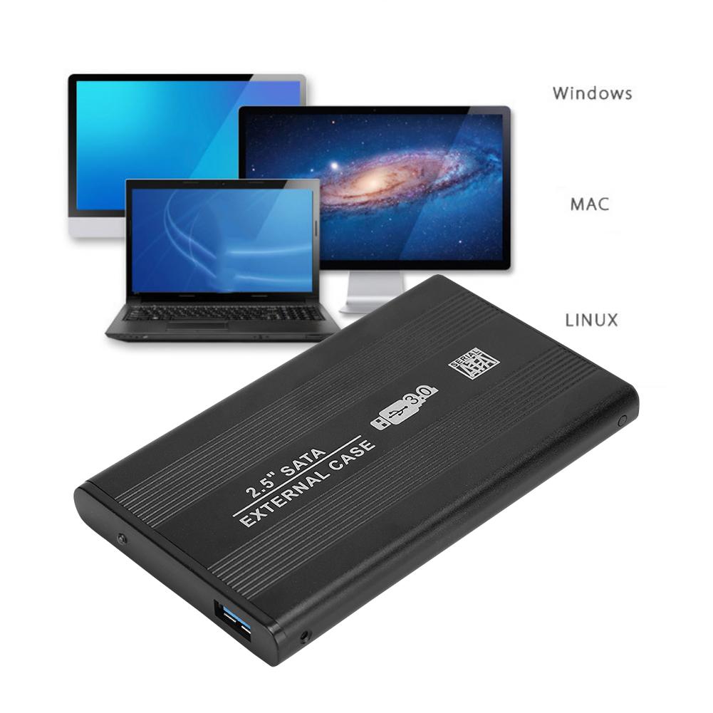 2.5 Inch SATA USB 3.0 Mobile Hard Disc Drive External Enclosure HDD Aluminum Box Case (Not Inclube Hard Disk)